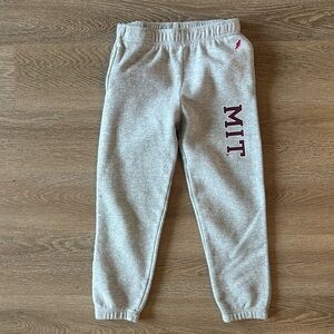 League Kids brand gray MIT Kids Sweatpants